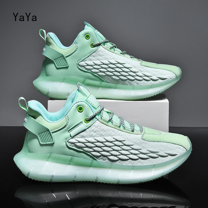2022 new Men's sneaker fashion breathable leisure outdoor sports running shoes light elastic sole classic Casual shoes