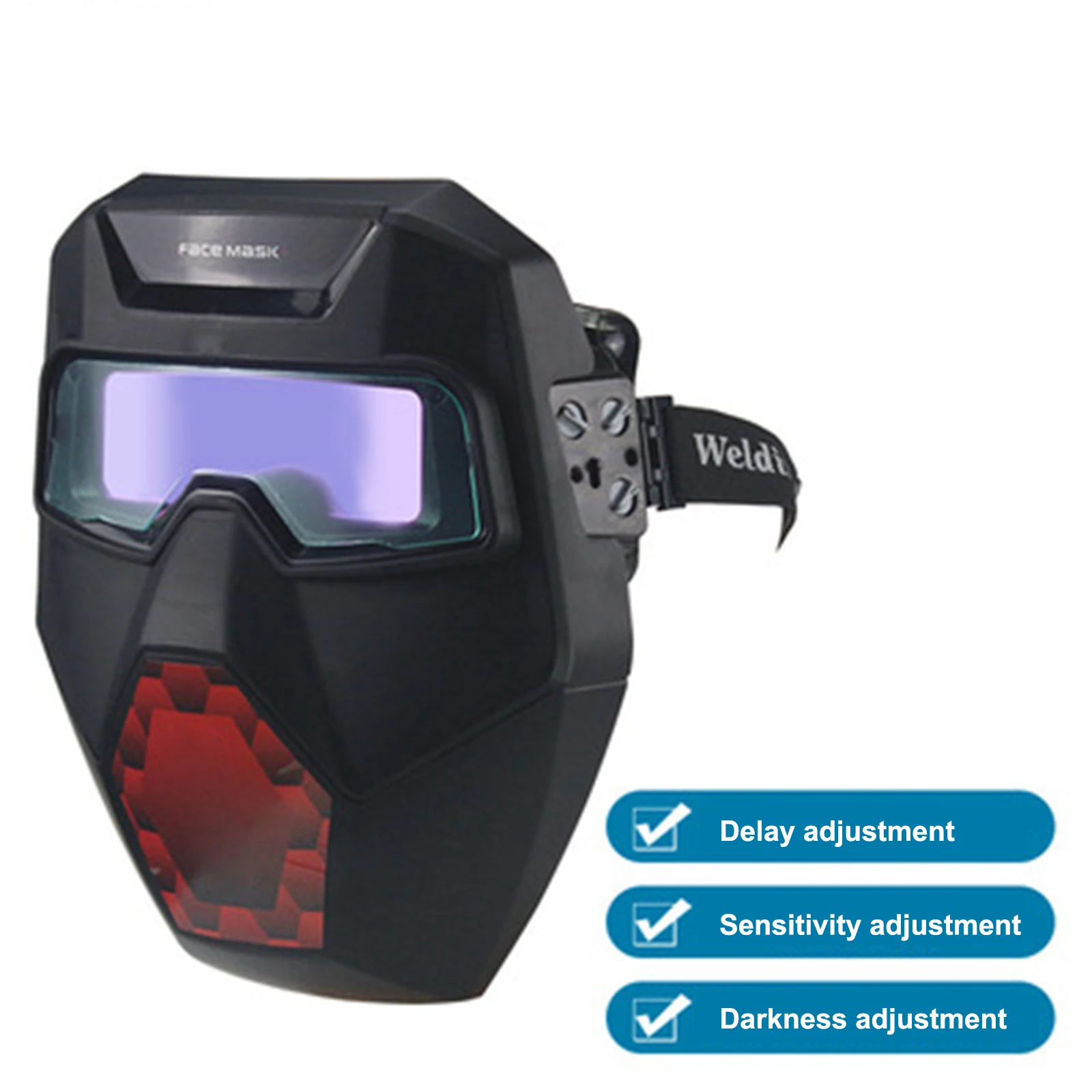 

Variable Light Welding Helmet Solar Auto Darkenining Adjustment Welding Mask Arc Weld Grind Cut Eye Protect Cap Dimming Glasses