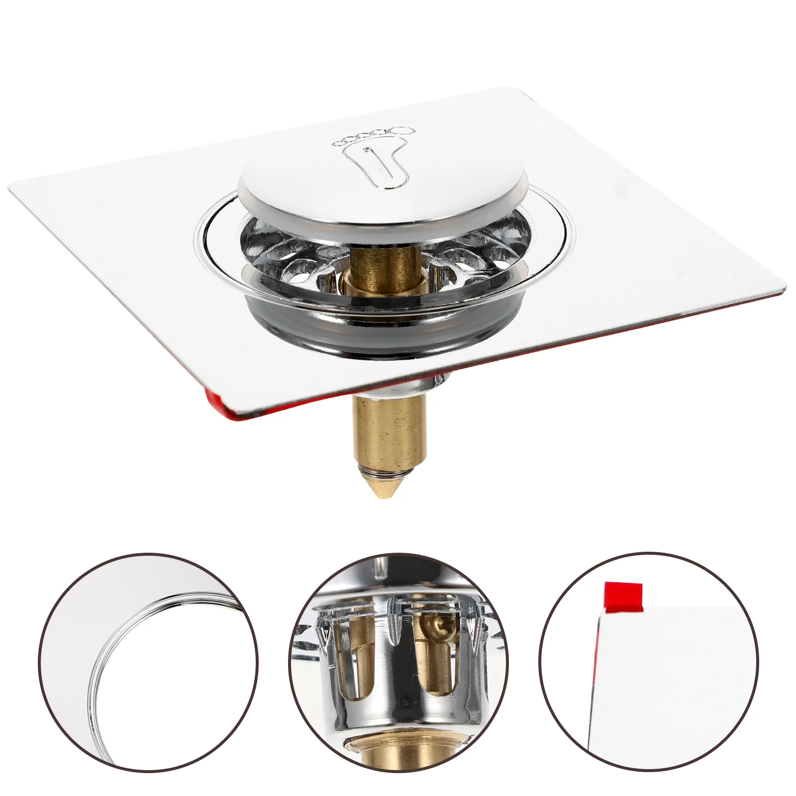 

Bathtub Drain Plug Stainless Steel Sink Washbasin Plug Universal Sink Stopper Press The Spring Core Bouncing Core Toilet Stopper