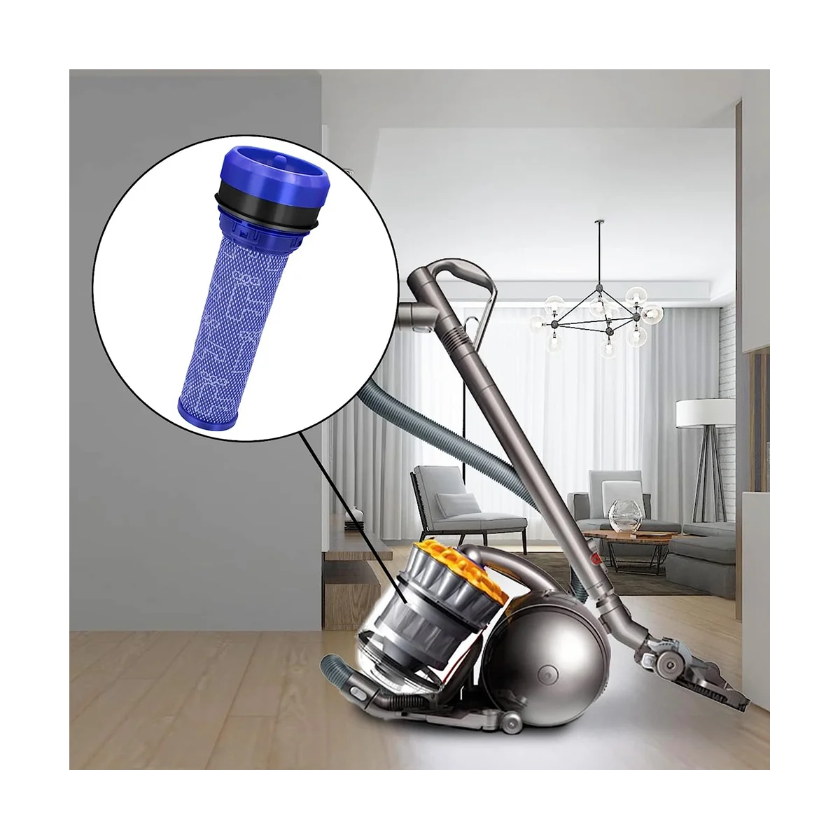 Pre Motor Stick Filter Replacement for DC28C DC33C DC37 DC39C DC53 Vacuum Cleaner Filters Spare Parts 923413-01