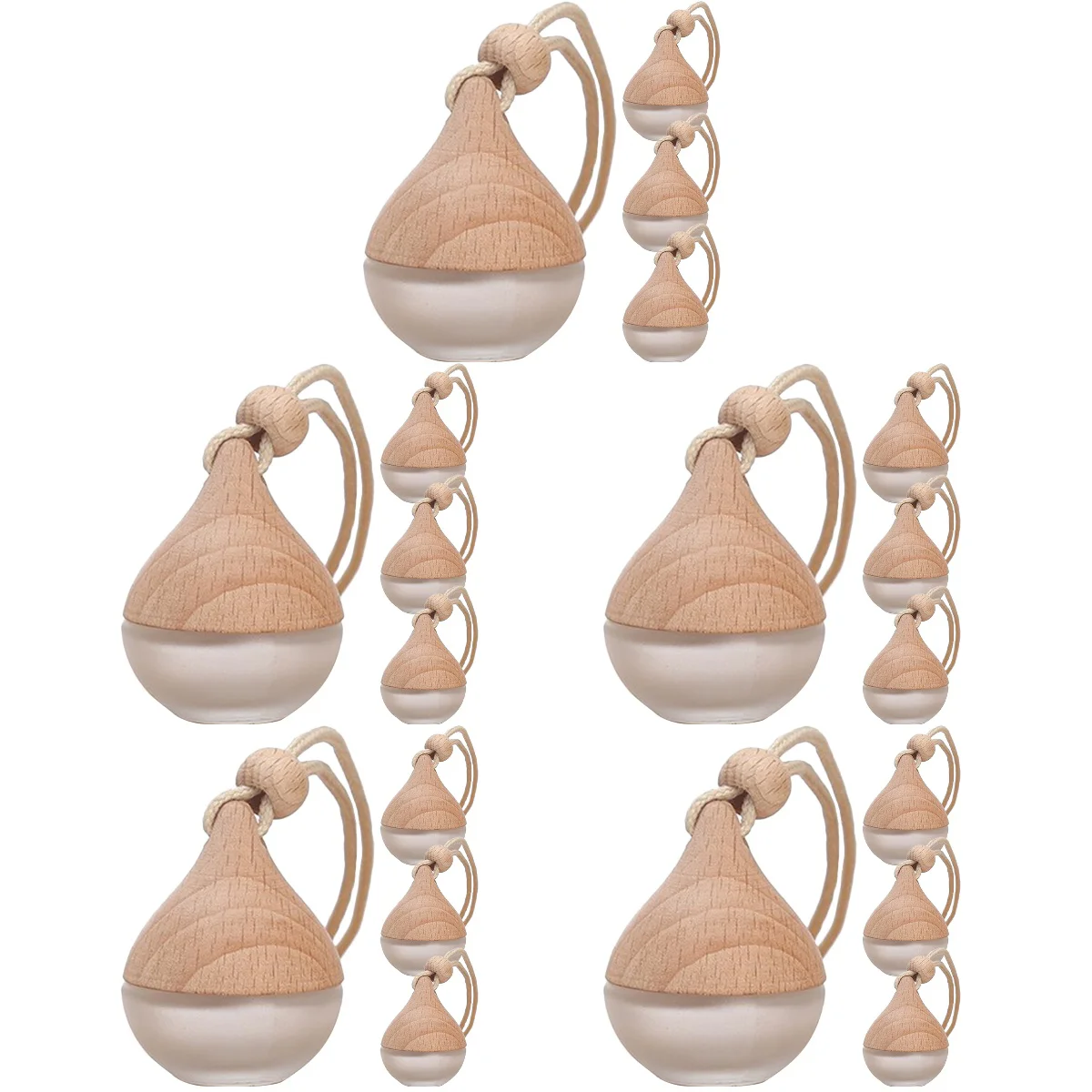 

20 pcs Car Pendant Decor Aromatherapy Diffuser Rear View Mirror Supply