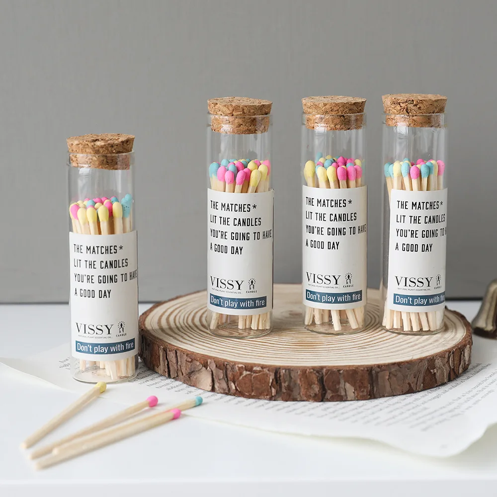 

Special Match for Aromatherapy Candle Creative Bottled Portable Match Long Handle Color Old-fashioned Bottled Match Matches