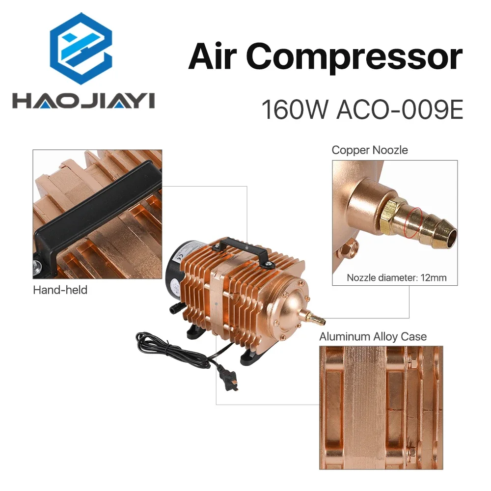 160 Вт Воздушный Компрессор Электрический магнитный воздушный насос для CO2