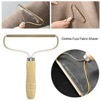 household cleaning tools reusable portable lint bobble remover clothes wood and metal manual roller cleaning supplies