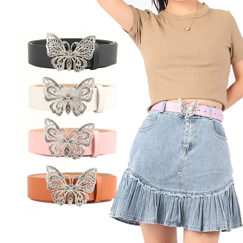 Женский ремень Y2K в винтажном стиле с узлом-бабочкой и дизайном Jinglei