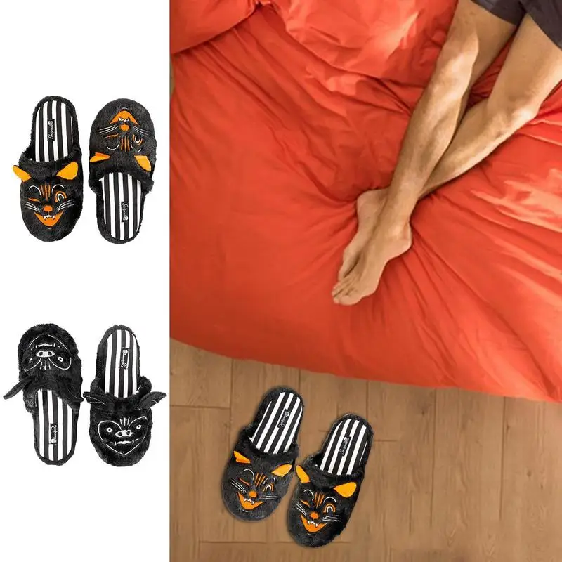 

Indoor Slippers Warm Plush Bedroom Shoes Anti-Skid Cozy Plush Slippers Indoor Home Slipper House Slippers Fuzzy Slides Women