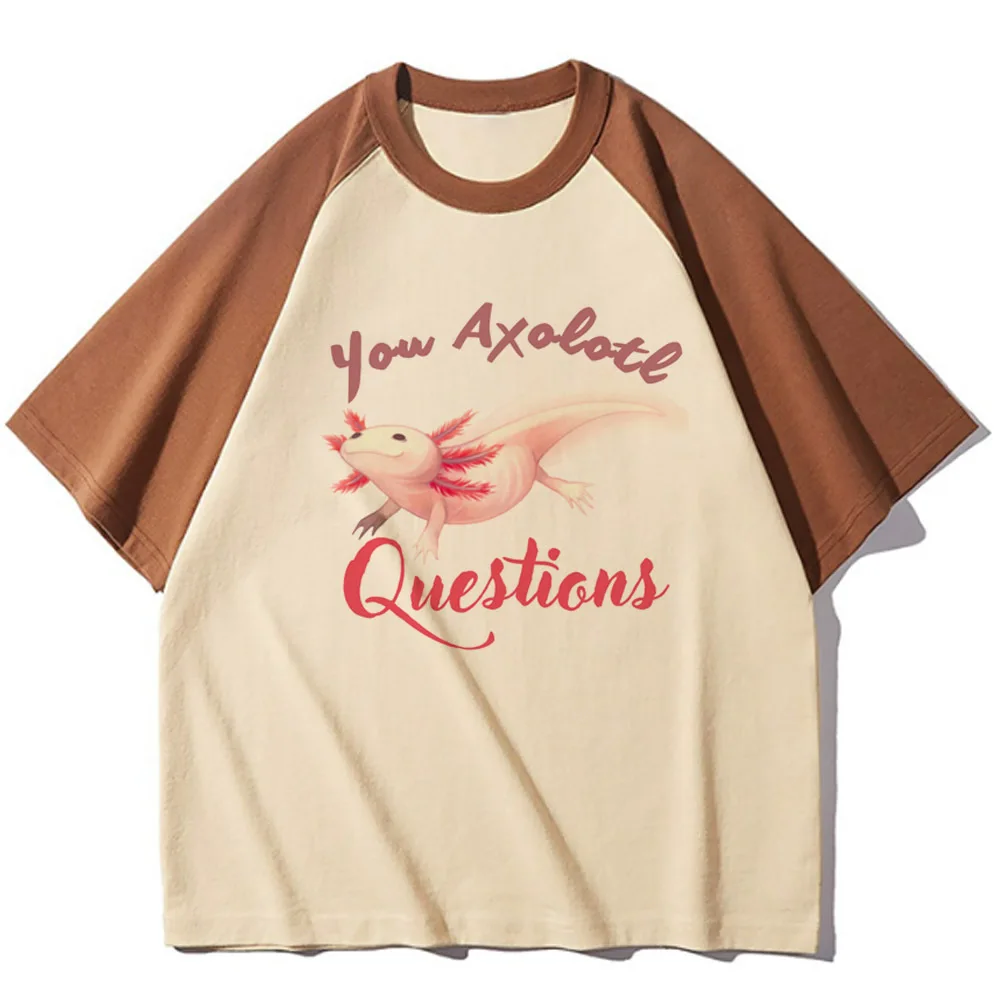 Футболка Axolotl женская футболка в стиле Харадзюку одежда Аниме для девушек