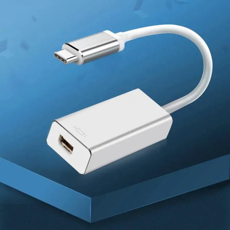 

Переходник USB Type-C на Mini DisplayPort DP C 3.1, поддержка 4K HDTV, переходник «Папа-мама» для Macbook, компьютерные кабели