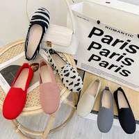 spring 2022 new mesh ballet flats women square toe daily loafers breathable flats driving shoes sneakers boat shoes woman flats