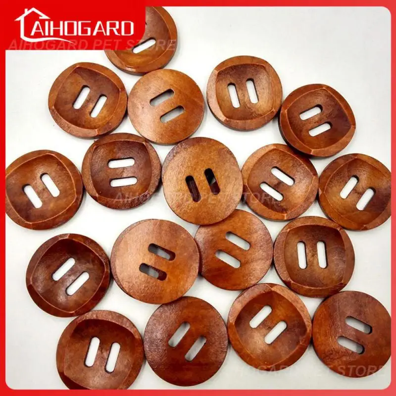

Button The New Comfortable Touch Brown Buttons Brown Round Button Sewing Buttons Wooden Buttons Clothing 30mm Round Wooden