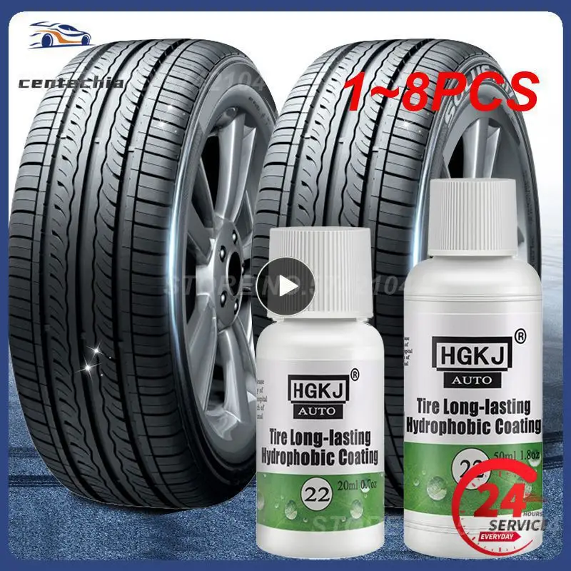 

1~8PCS 20/50ml HGKJ Auto Car Tire Coating Tire Gloss Long-lasting Hydrophobic Coating Tire Polish Tire Shine Tyre Coating TSLM2