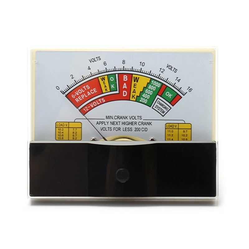 

Battery Capacity for Most Car 44L1 DC16V Battery Tester Checker