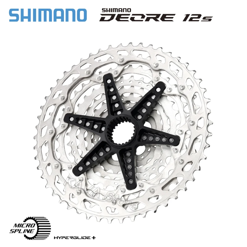 Кассета Shimano Deore CS-M6100 12S M6100 Звездочка с Micro Spline для горного велосипеда свободное