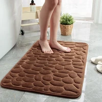 2022home bathroom mat non slip pebble carpets absorbent lavatory bedroom floor toilet memory foam washable rug bathroom decor ma