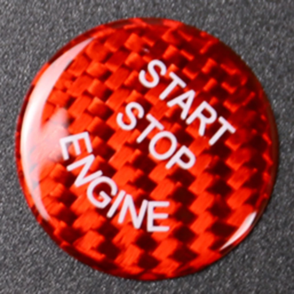 

20 mm Carbon Fiber Push Start Stop Button Cover Cap Trim Sticker for BMW 1 2 3 4 5 6 7 X1 X3 X5 X6 Series