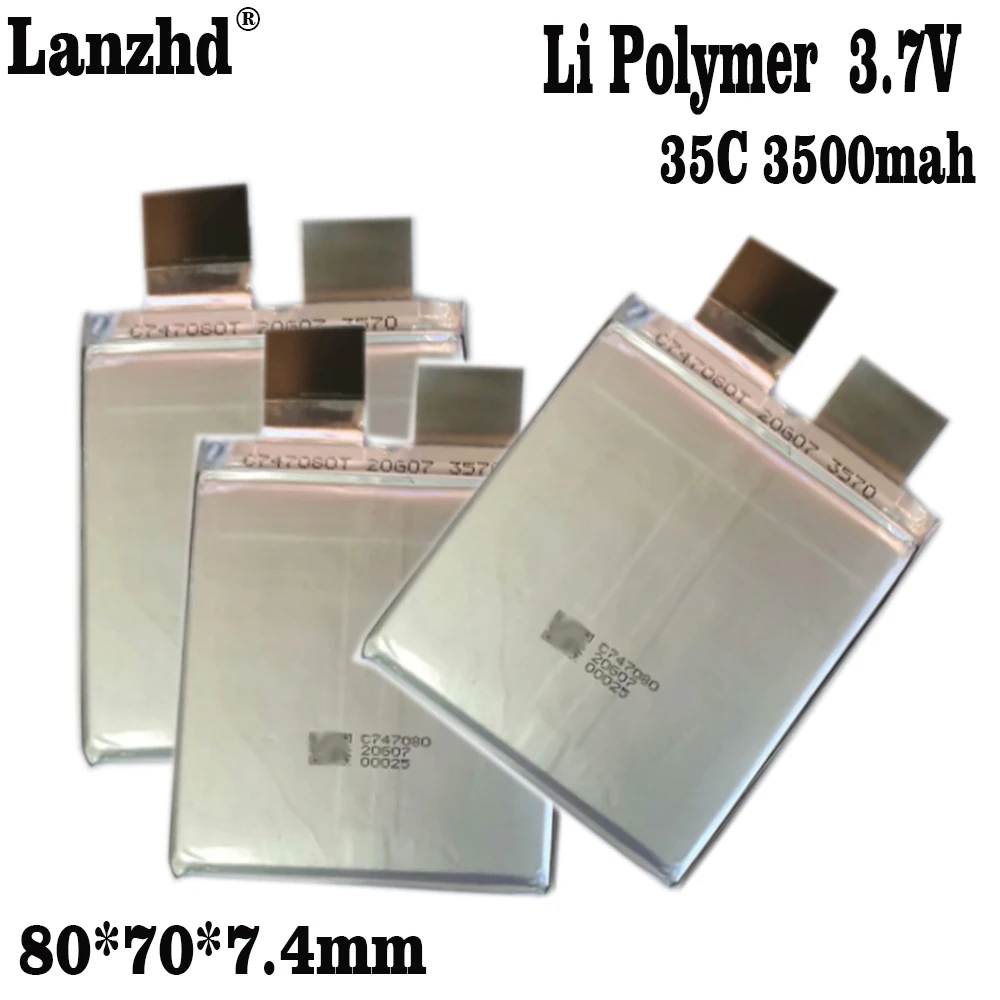 

1-10pcs 3.7V Li Polymer battery 35C Cell For Emergency Jump Starter Automobile Igniter Drone DIY 2S 3S 4S 7.6V 11.4V Battery