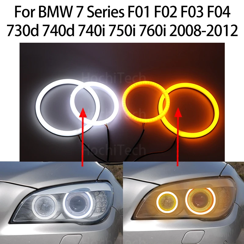 

Switchback Cotton Light LED Angel Eye Dual White Amber for BMW 7 Series F01 F02 F03 F04 730d 740d 740i 750i 760i 2008-2012