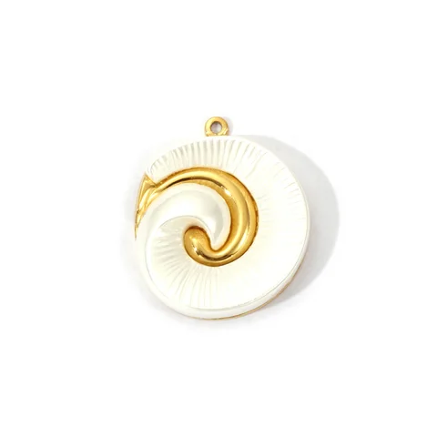Кулон из нержавеющей стали DoreenBeads, золотистый, ананас