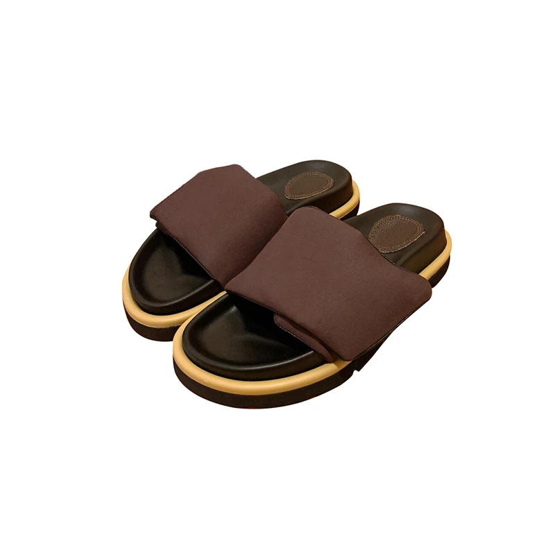 

Luxury Brand Designer Slippers For Women 2023 New Summer Ladies Classic Monogram Thick Bottom Sandals Casual Couple Beach Shoes