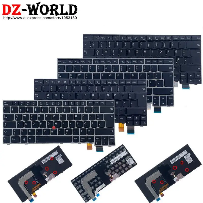 

Немецкая клавиатура с подсветкой для ноутбука Lenovo Thinkpad 13 S2 2nd T460s T470s T460p T470p 01AV012 01EN817 01YR058 00UR367 01ER881