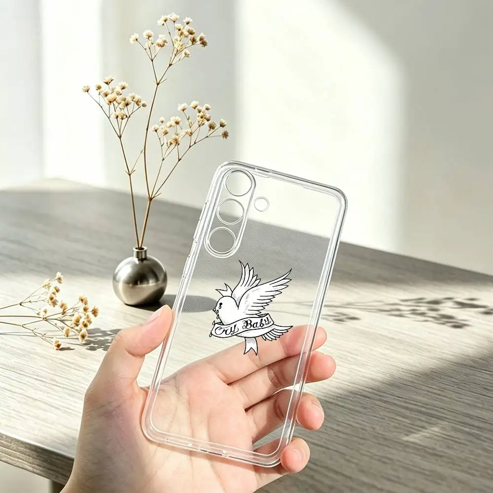 Фото Чехол для телефона с логотипом Rapper Lil Peep Tribute для Samsung A10,12,20,21S,30,31,40,50,51,52,70,71, прозрачный чехол №4