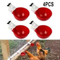 4pcs chicken automatic watering cups water hanging drinking bowl drinker cups animal poultry farm feeding watering supplies