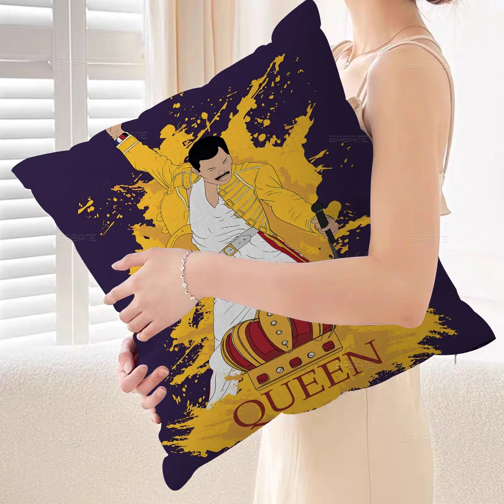 Queen F-freddie Musical Cushion Cover Pillowcase Upholstery Sofa Throw Pillow Home Decor Pillowcas