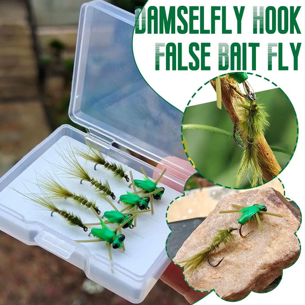 4 шт. Damselfly Nymphs нахлыстовая рыболовная звезда глаз Марабу вспышка мишура спина