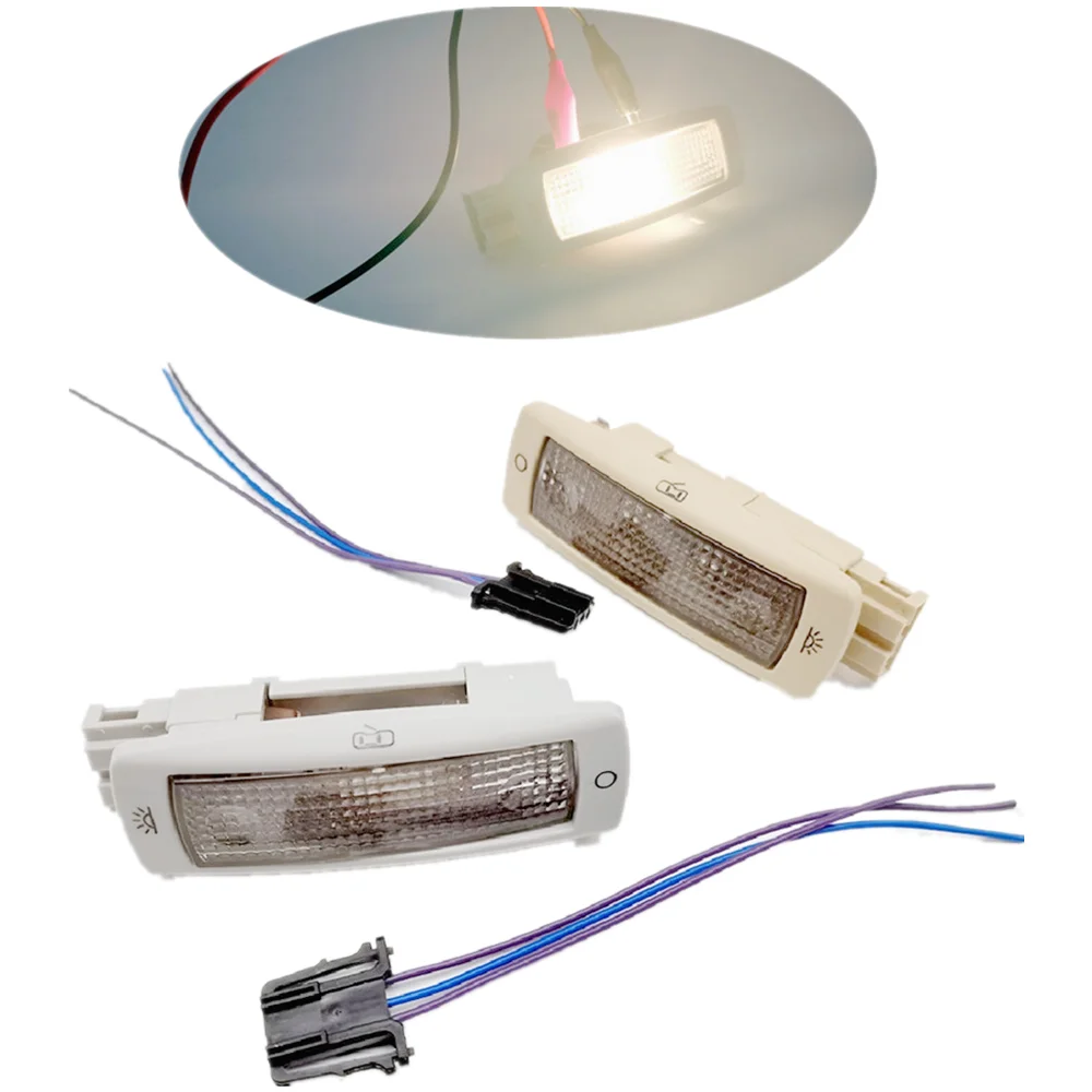 

2 Sets 4W Car Interior Lights Halogen Reading Lamps 3B0947291B For VW Golf Tiguan Passat Bettle Seat Leon Toledo Alhambra Fabia