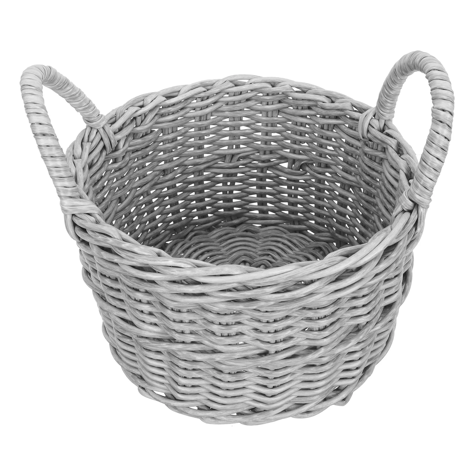 

Basket Storage Fruit Container Desktop Woven Snackssundries Flower Rattan Storagebasket Organizer Wicker Baskets Crochet Wooden