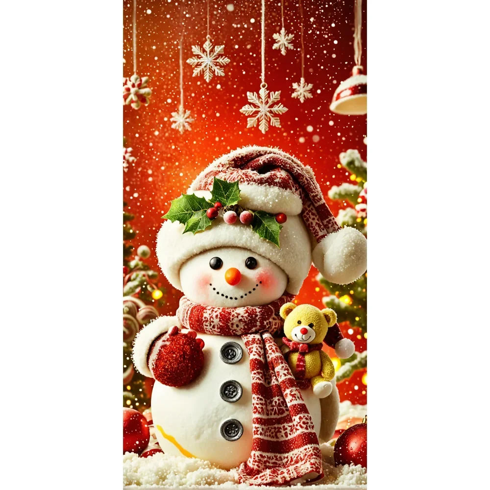 Рождественский фон-баннер с изображением снеговика владимир евгеньевич голубев два снеговика