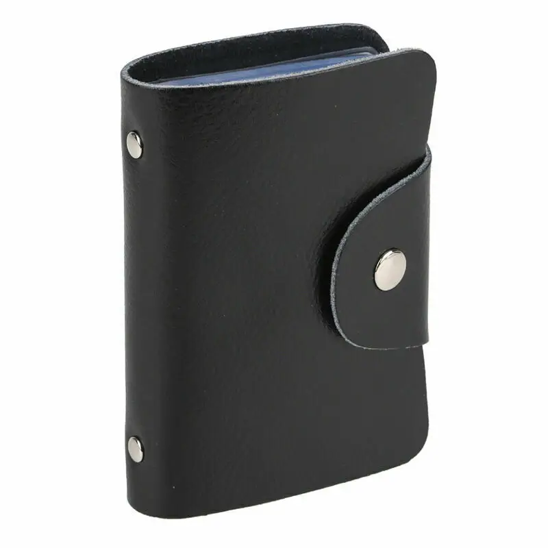 

Men Card Holder 12/24 Slots Credit Card Holder Soft PU Leather Pocket ID Credit Card Holder Case Bag Wallet Women Money Bag Clip