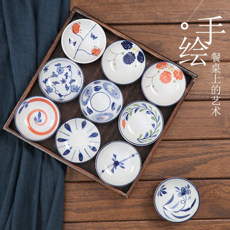

2022 Ceramic Sauce Dish Underglaze Creative Seasoning Dish Vinegar Dish Round Dish Small Dish