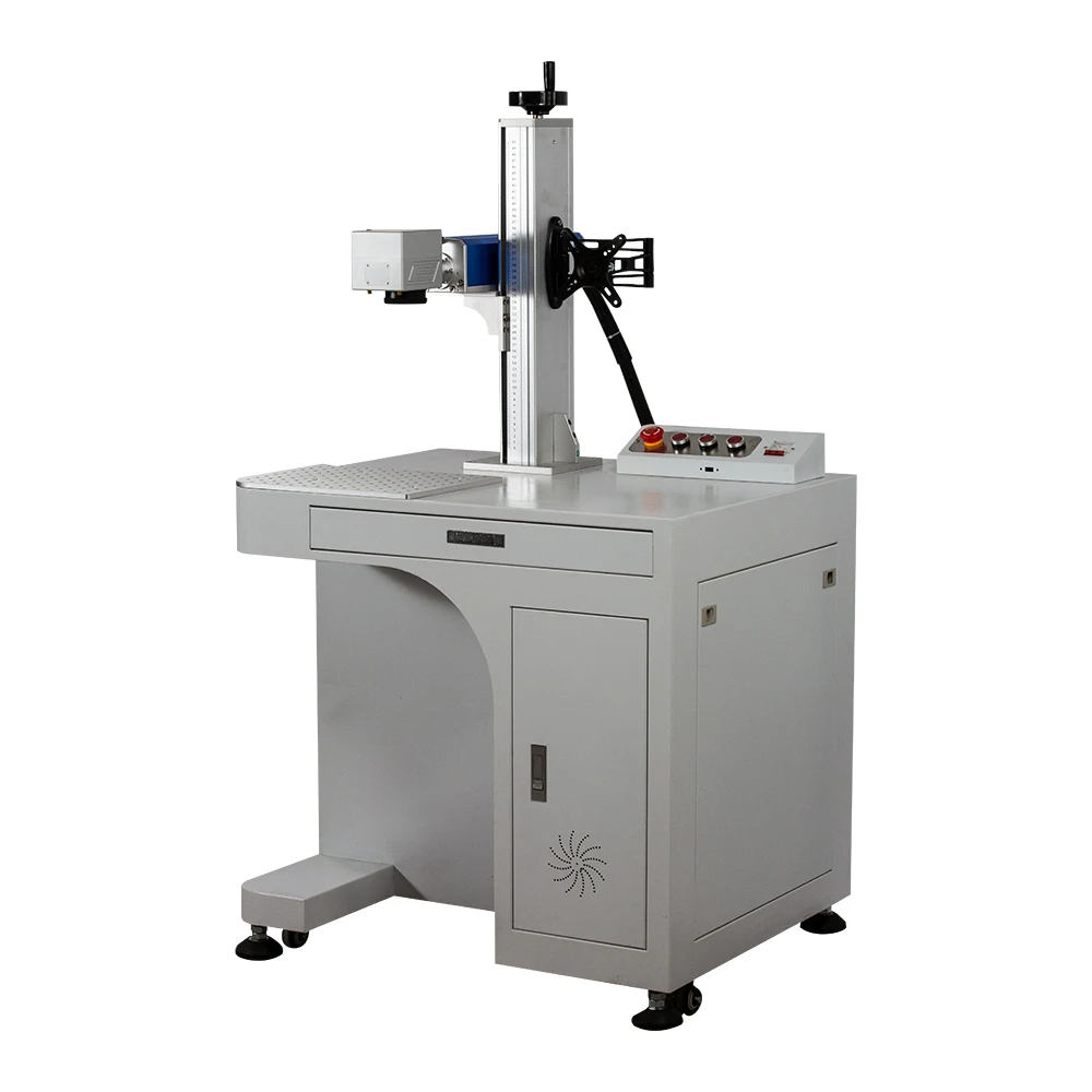 

50W Desktop fiber laser marking engraving machine for car plate