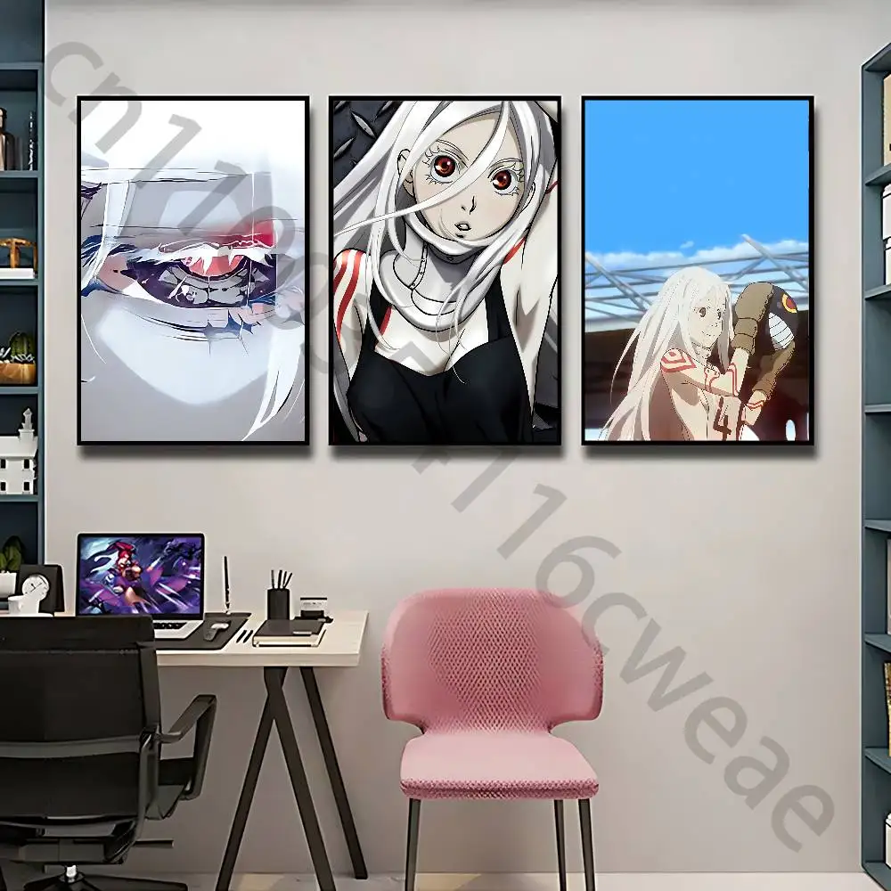 Фото Настенный постер-принт D-Deadman Wonderland для декора гостиной, спальни и дома. №1