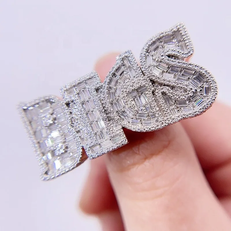 Кольцо с муассанитом из серебра 925 пробы покрытием розового золота