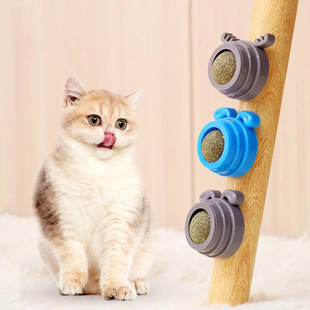 

Cat Chew Toy Bite-resistant Emotional Comfort Entertaining Catnip Ball Edible Cat Lick Treats Toy Puppy Supplies