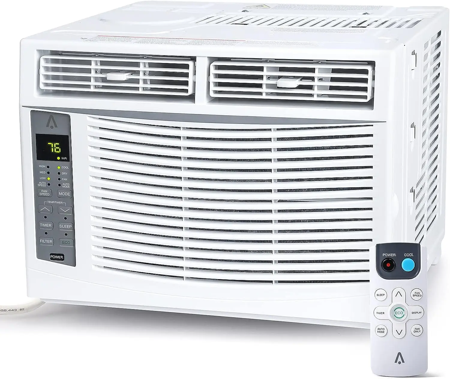 

BTU C with Remote/App Control, Mount Install Kit, Turbo Fast Cooling AC Unit & ECO Mode, Auto Restart, 24H Timer Window Air