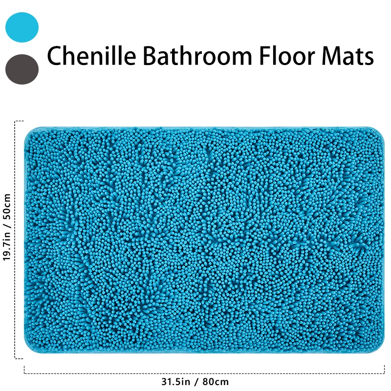 

Бытовые товары, абсорбирующие Нескользящие коврики, коврики для пола для ванной, толстая резиновая подошва, синельный ковер для спальни, го...