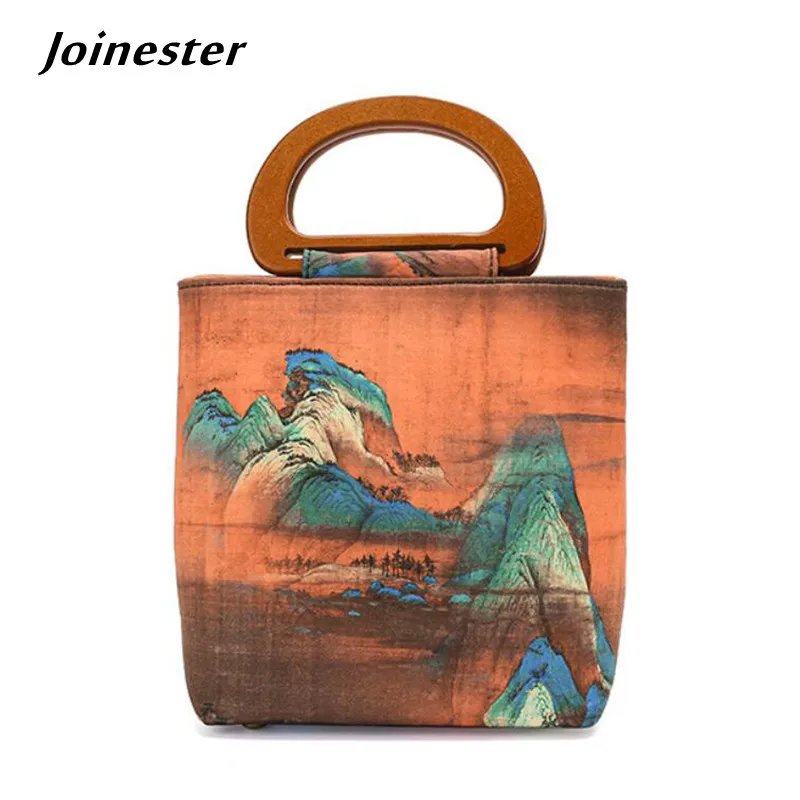 

Top Handle Ladies Tote Gambiered Canton Gauze Vintage Handbag Ethnic Evening Clutch Purse Women Elegant Print Cocktail Party Bag