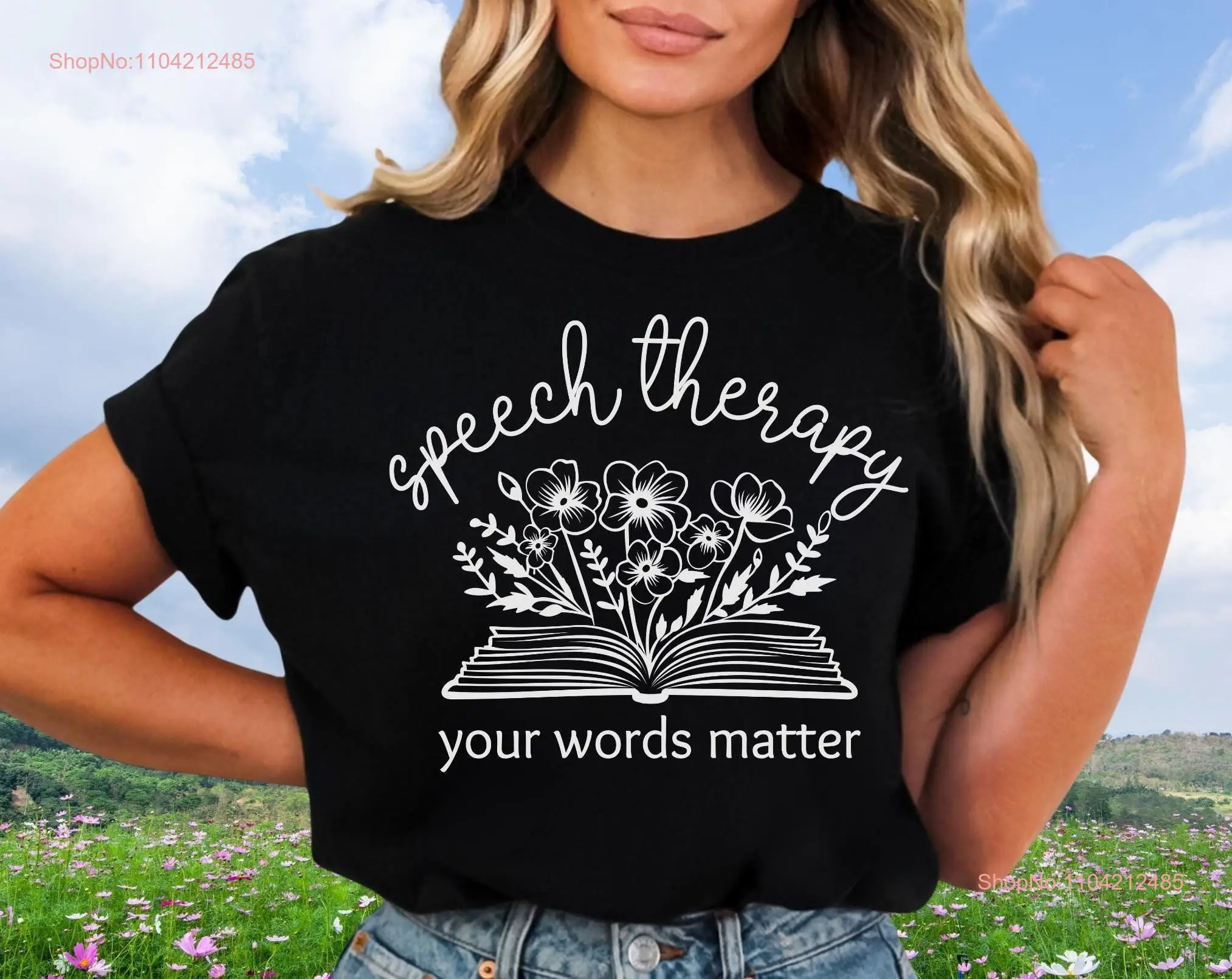 Футболка Твоя слова имеет значение для речи языковая патология терапевт SLP
