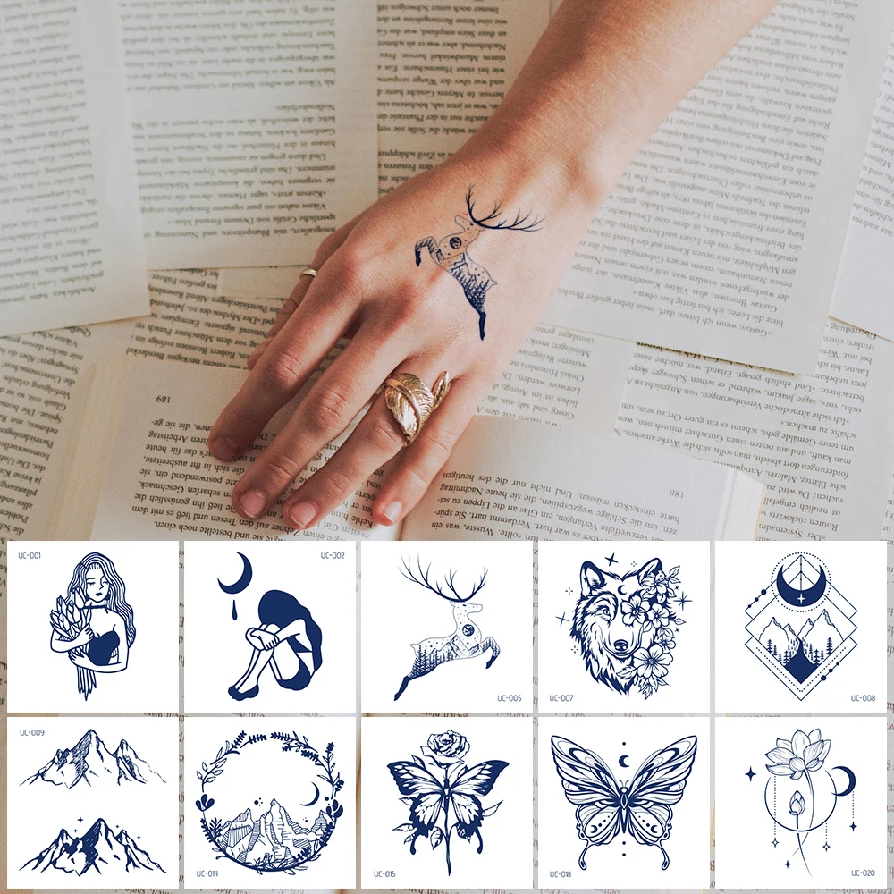 VeeCharm — полупостоянные татуировки Juice для женщин/девочек сексуальные поддельные