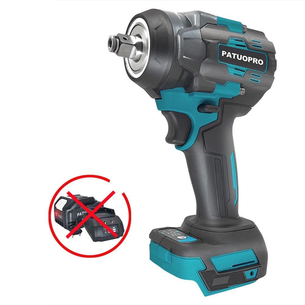 

Ударный аккумуляторный гайковерт PATUOPRO 1/2-1/4 дюйма для аккумулятора Makita 18 В