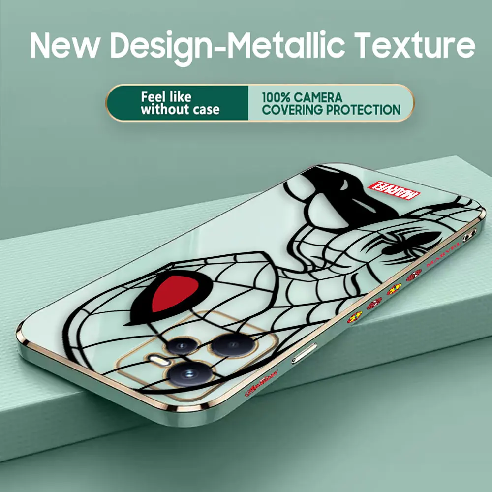 Гладкий Чехол с рисунком Железного Человека-паука Marvel Line E-TPU чехол для телефона