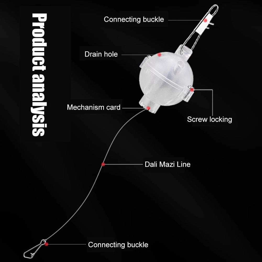 

Автоматическое рыболовное устройство из ПВХ, автоматическое рыболовное приспособление с крючком, малый размер, Полиэтиленовая леска, быст...
