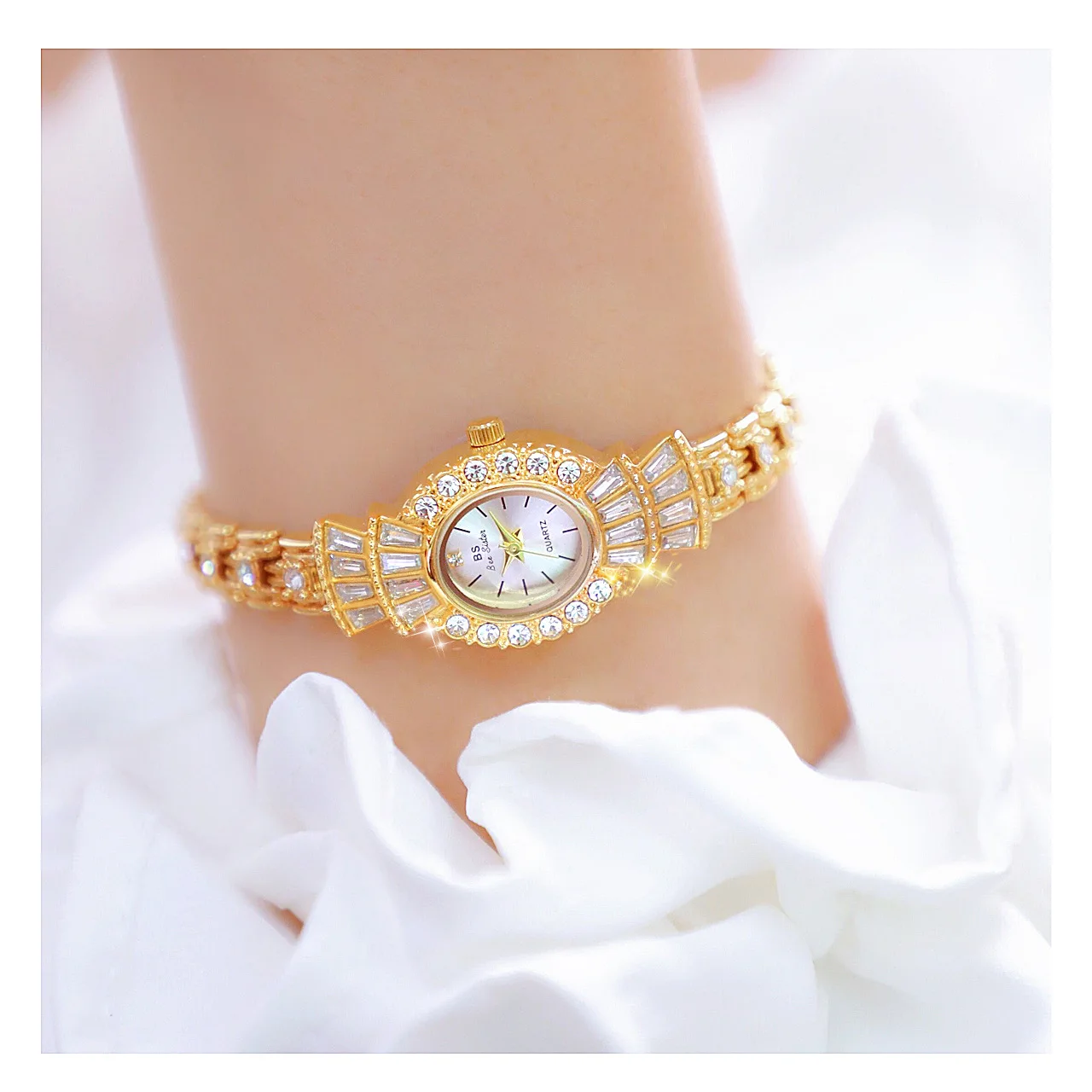 New Japanese Quartz Movement Design Women's Diamond Watch Waterproof Fashion casual Elegant Dress woman Rhinestone Wrist watches