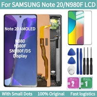 original amoled display for samsung galaxy note 20 lcd with dots n980f touch screen digitizer lcd note20 n980 display assembly