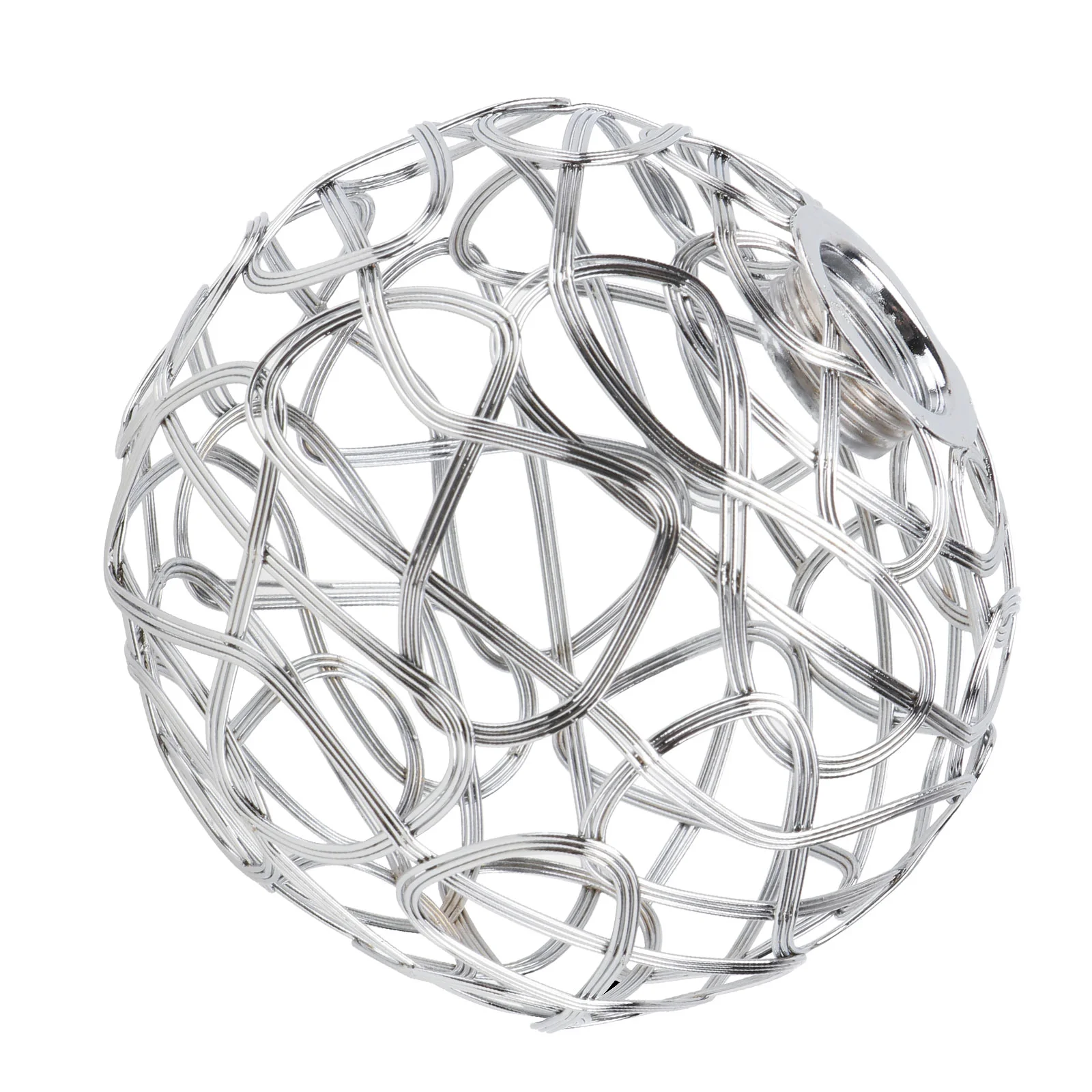 

Lamp Shade Light Lampshade Metal Silver Cover Pendant Fixture Cage Guard Bulb Globe Modern Lighting Chandelier Drum Lampshades