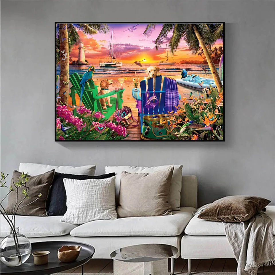 Scenery Mosaic Picture Home Decor