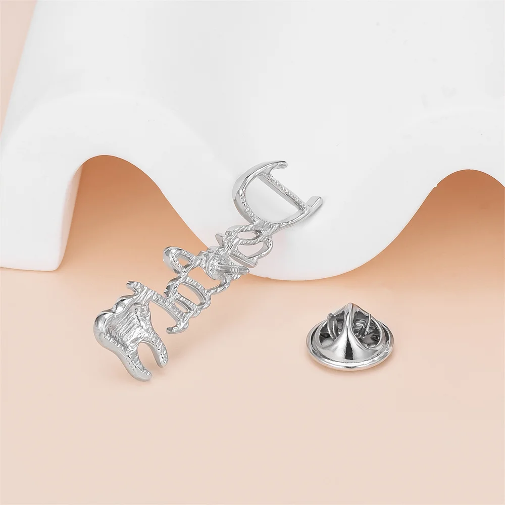 Harong зубная табличка Классический медицинский зуб золотого цвета металлический